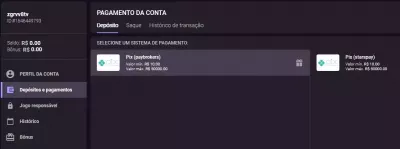 Métodos Pagamento Realsbet