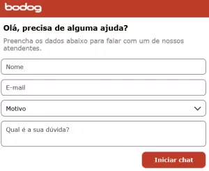 Bodog chat ao vivo
