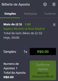 Boletim de aposta NetBet