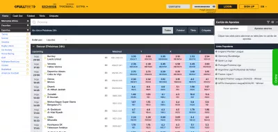 Seção Exchange na FullTBet