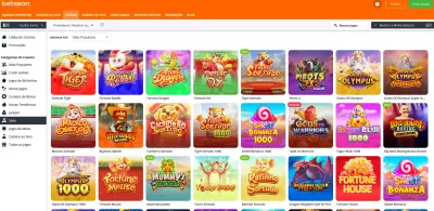 As várias opções de caça-níqueis disponíveis na Betsson