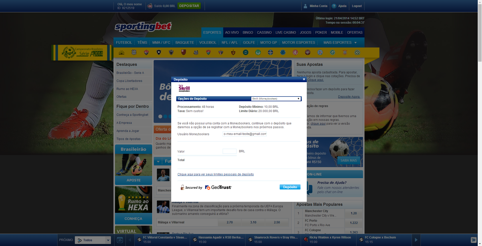 código promocional da sportingbet