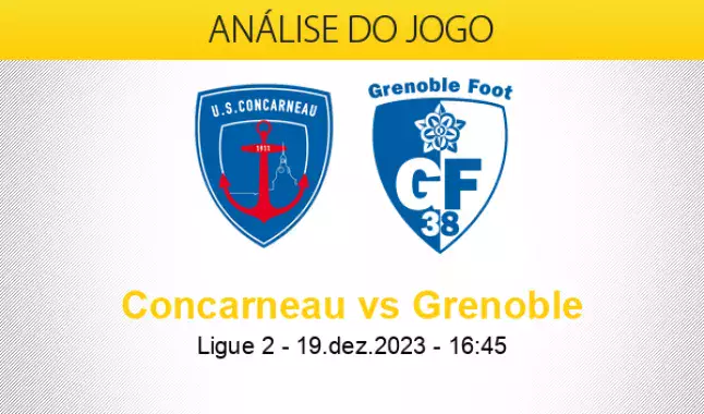 Predição, probabilidades e previsões de Concarneau vs Grenoble