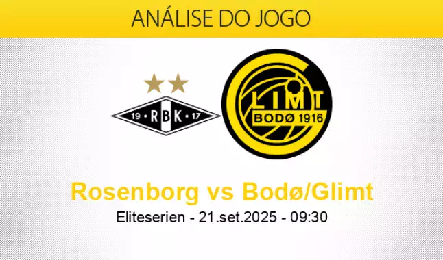 Prognóstico Rosenborg Bodo Glimt