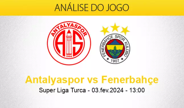 Prognóstico Antalyaspor Fenerbahce