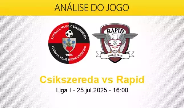Prognóstico Csikszereda Rapid Bucareste