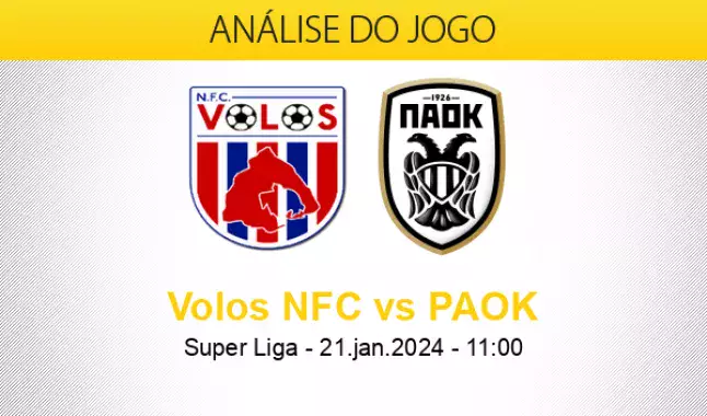 Prognóstico Volos NFC PAOK