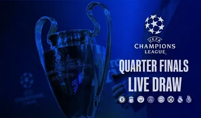 Definidos os confrontos das quartas de final da Champions League