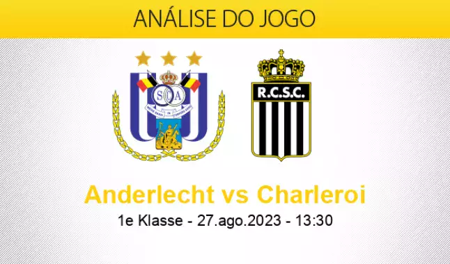 Sporting Charleroi x RSC Anderlecht Estatísticas Confronto Direto