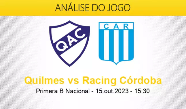 Prognóstico Quilmes Racing Córdoba