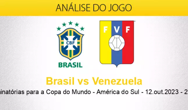 Brasil x Venezuela: odds, estatísticas e informações do jogo pela 3ª