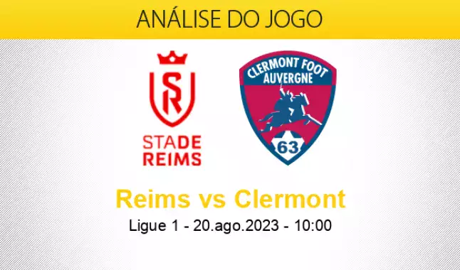 Prognóstico Stade de Reims Clermont Foot