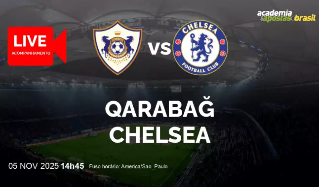 Qarabağ Chelsea livestream | Liga dos Campeões da UEFA | 05 novembro 2025