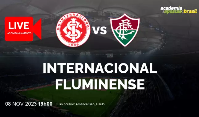Internacional Fluminense livestream | Brasileirão Série A | 08 novembro 2023