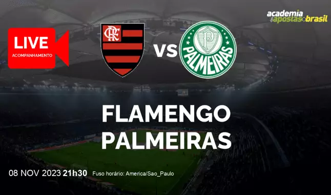 Flamengo Palmeiras livestream | Brasileirão Série A | 08 novembro 2023