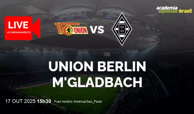 Union Berlin M'gladbach livestream | Bundesliga | 17 outubro 2025