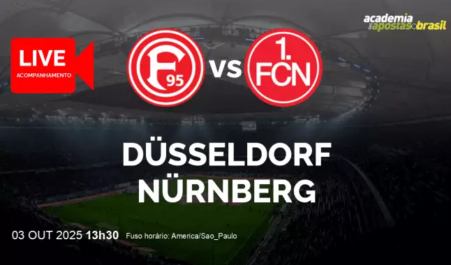 Düsseldorf Nürnberg livestream | 2. Liga | 03 outubro 2025