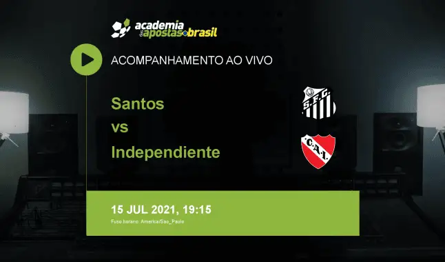 Santos Independiente livestream | Copa Bridgestone Sul-Americana | 15 julho 2021