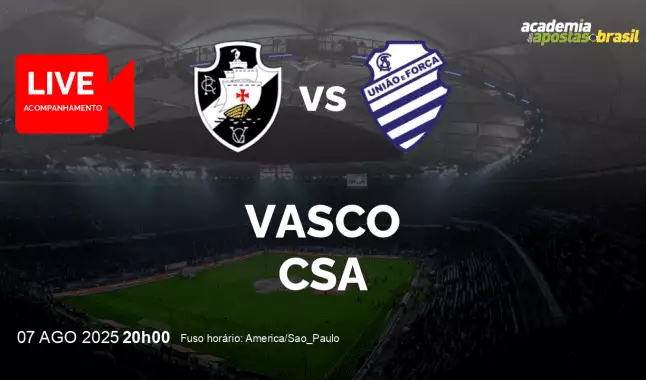 Vasco CSA livestream | Copa do Brasil | 07 agosto 2025