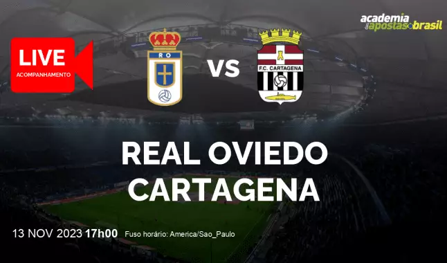 Real Oviedo Cartagena livestream | Liga Adelante | 13 novembro 2023