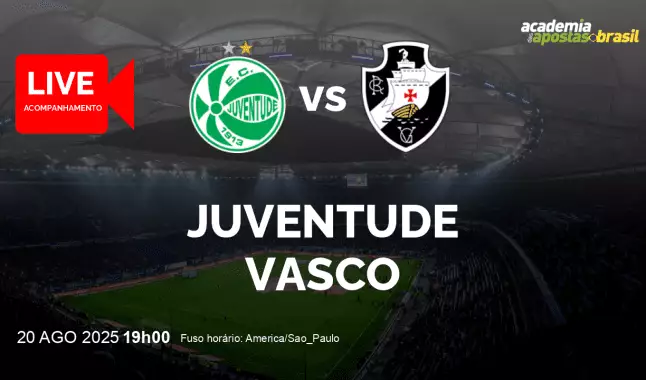 Juventude Vasco livestream | Brasileirão Série A | 20 agosto 2025
