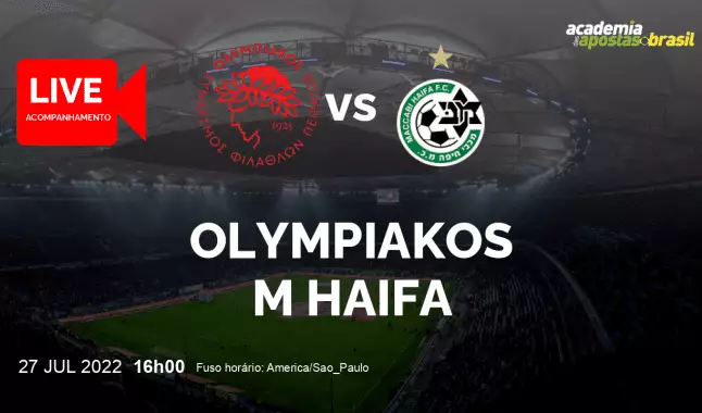 Olympiakos M Haifa livestream | Liga dos Campeões da UEFA | 27 julho 2022