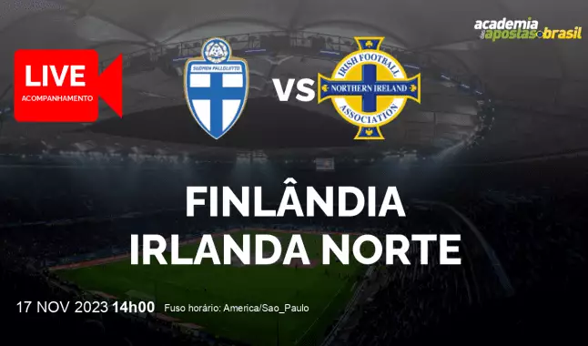 Finlândia Irlanda Norte livestream | Eliminatórias para a Eurocopa | 17 novembro 2023
