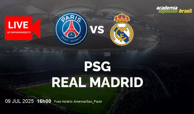 PSG Real Madrid livestream | Mundial de Clubes FIFA | 09 julho 2025