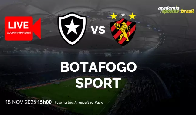 Botafogo Sport livestream | Brasileirão Série A | 18 novembro 2025