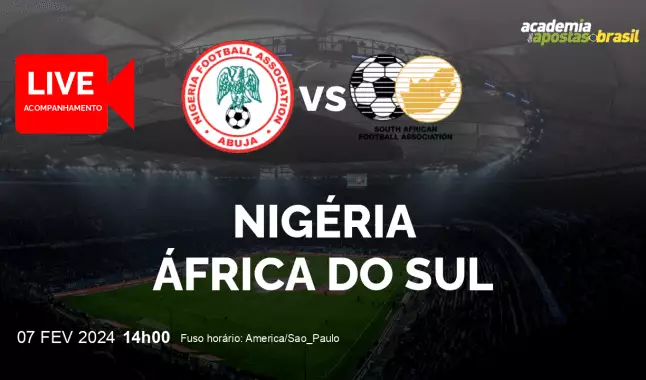 Nigéria África do Sul livestream | Copa das Nações Africanas | 07 fevereiro 2024