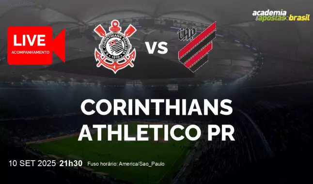 Corinthians Athletico PR livestream | Copa do Brasil | 10 setembro 2025