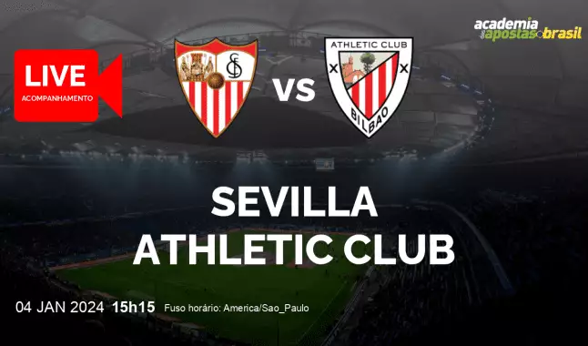 Sevilla Athletic Club livestream | La Liga | 04 janeiro 2024