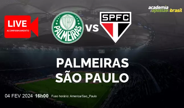 Palmeiras São Paulo livestream | Supercopa do Brasil | 04 fevereiro 2024