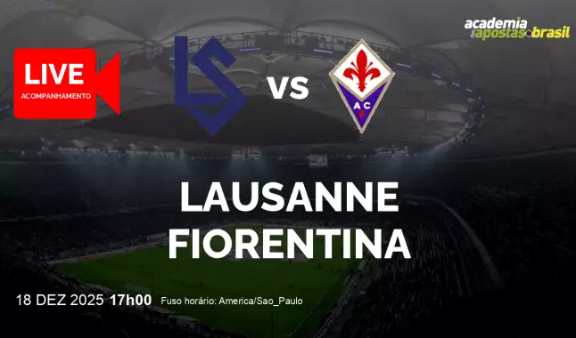 Lausanne Fiorentina livestream | Europa Conference League | 18 dezembro 2025