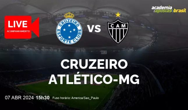 Cruzeiro Atlético-MG livestream | Mineiro I | 07 abril 2024