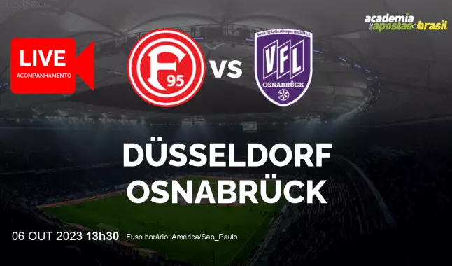 Düsseldorf Osnabrück livestream | 2. Liga | 06 outubro 2023