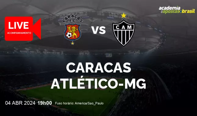 Caracas Atlético-MG livestream | Copa Libertadores da América | 04 abril 2024