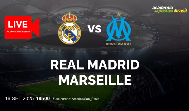Real Madrid Marseille livestream | Liga dos Campeões da UEFA | 16 setembro 2025