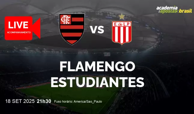 Flamengo Estudiantes livestream | Copa Libertadores da América | 18 setembro 2025