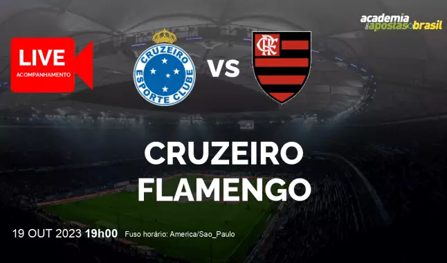 Cruzeiro Flamengo livestream | Brasileirão Série A | 19 outubro 2023