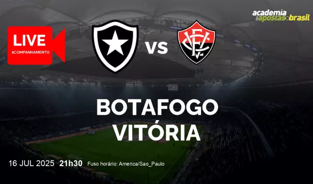 Botafogo Vitória livestream | Brasileirão Série A | 16 julho 2025