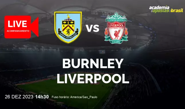 Burnley Liverpool livestream | Premier League | 26 dezembro 2023