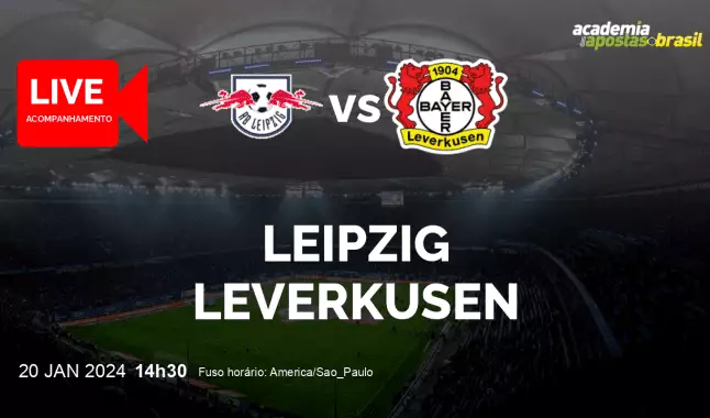 Leipzig Leverkusen livestream | Bundesliga | 20 janeiro 2024