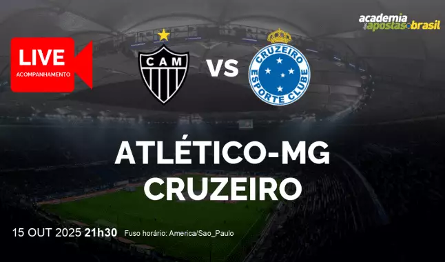 Atlético-MG Cruzeiro livestream | Brasileirão Série A | 15 outubro 2025