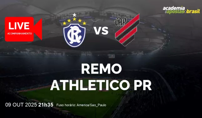 Remo Athletico PR livestream | Série B | 09 outubro 2025