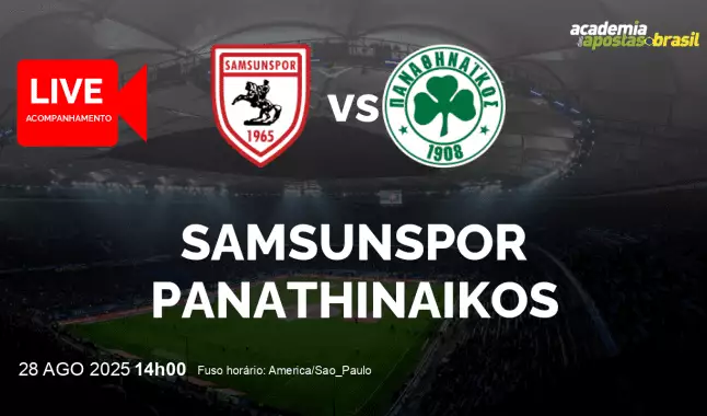 Samsunspor Panathinaikos livestream | Liga Europa | 28 agosto 2025