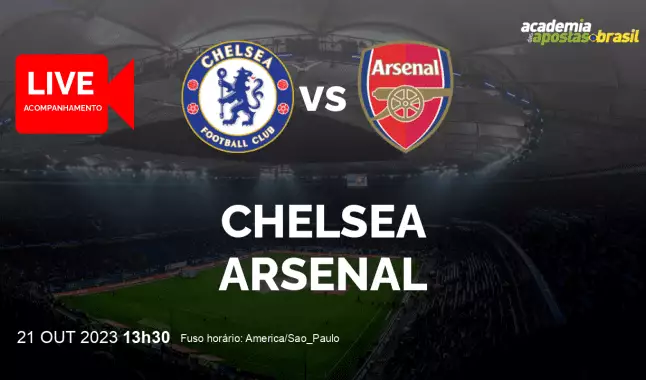 Chelsea Arsenal livestream | Premier League | 21 outubro 2023