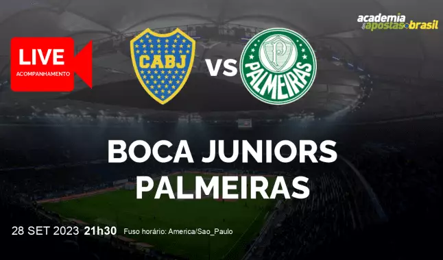 Boca Juniors Palmeiras livestream | Copa Libertadores da América | 28 setembro 2023