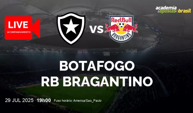 Botafogo RB Bragantino livestream | Copa do Brasil | 29 julho 2025