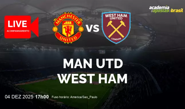 Man Utd West Ham livestream | Premier League | 04 dezembro 2025